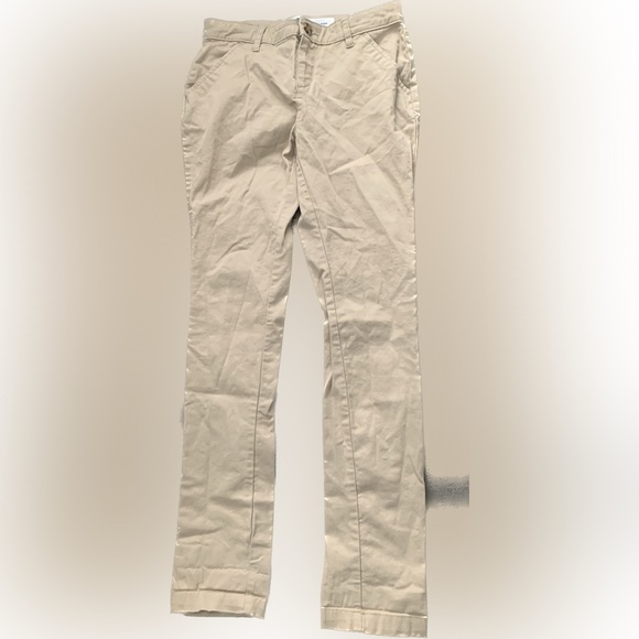 Old Navy Boy’s Skinny Adjustable Uniform Chino Pants, Size 14 - Picture 3 of 7